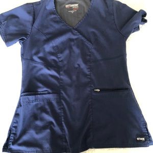 Greys Anatomy scrubs. Navy. Size small